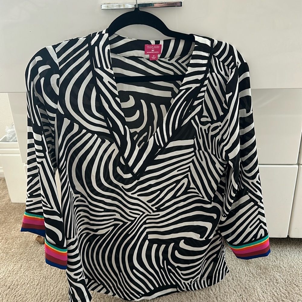 Black and white shirt